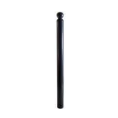 Ornamental bollard | steel tube � 89 mm | with globe head | removable, with triangular locking mechanismacc. with DIN 3223, self-engaging lockwith hot-dip galvanized ground socket part-no. 470.10 | without eyelet
